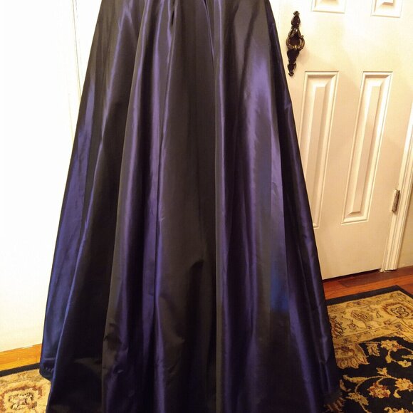 Gigi Clark, Gorgeous Iridescent Purple Full Circle Maxi Skirt, Small - Picture 1 of 16
